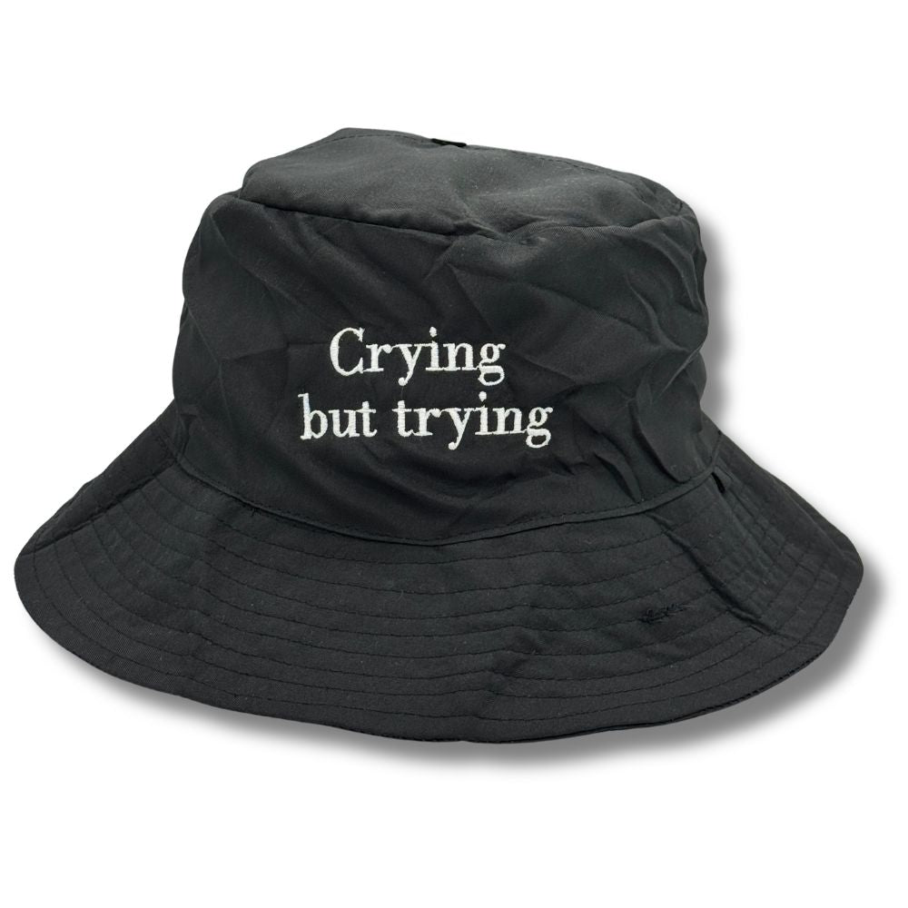 Crying But Trying Bucket Hat