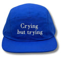 Crying But Trying Electric Blue Cap