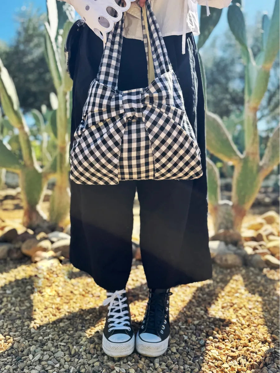 Gingham Bow Bag